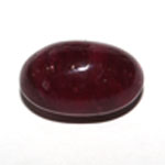 Rubis Cabochon Ovale Rouge Foncé